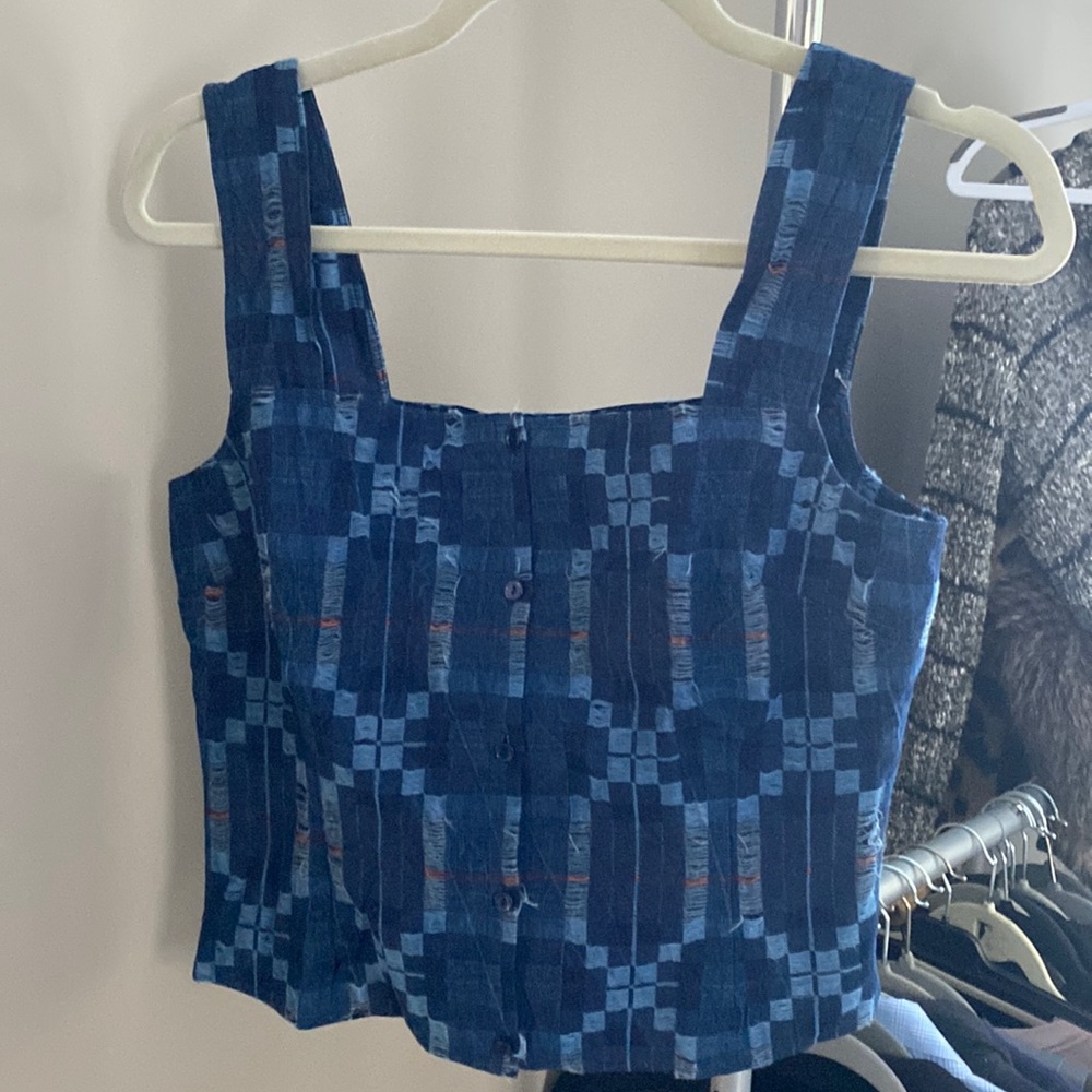 Ecru NBW denim tank